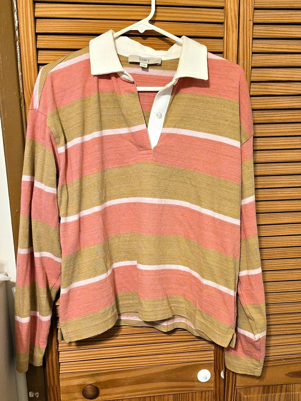 LOFT Women's Striped Long Sleeve Top Size Medium